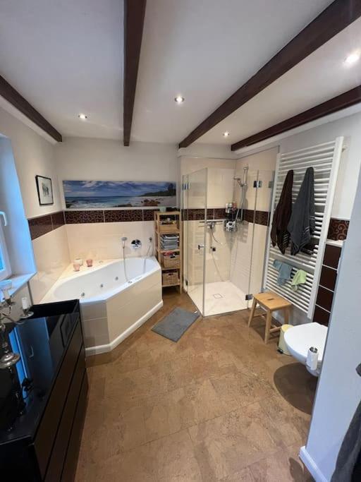 סנדה Luxurioeses Ferienhaus Am Ems Jade Kanal מראה חיצוני תמונה
