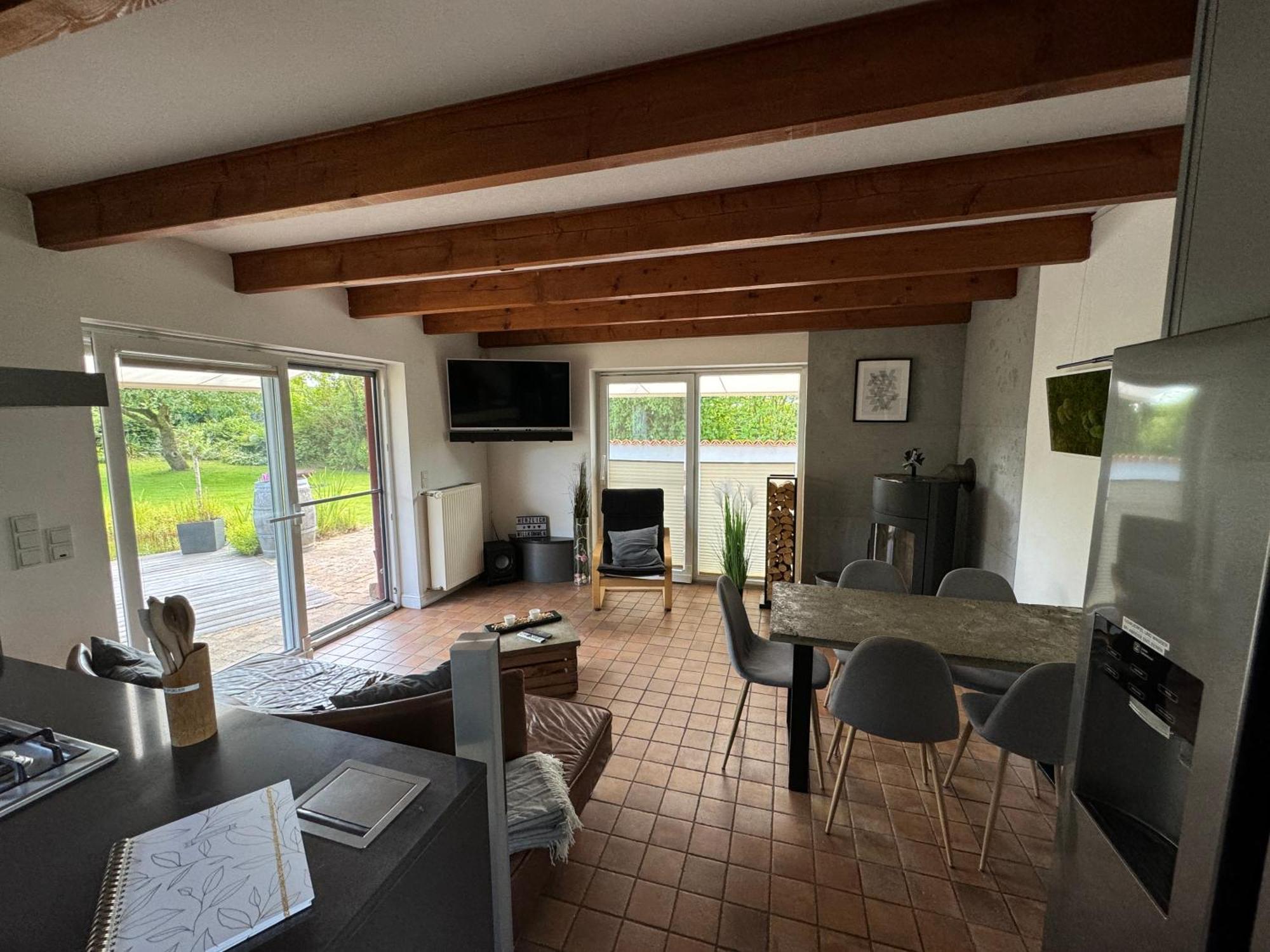 סנדה Luxurioeses Ferienhaus Am Ems Jade Kanal מראה חיצוני תמונה