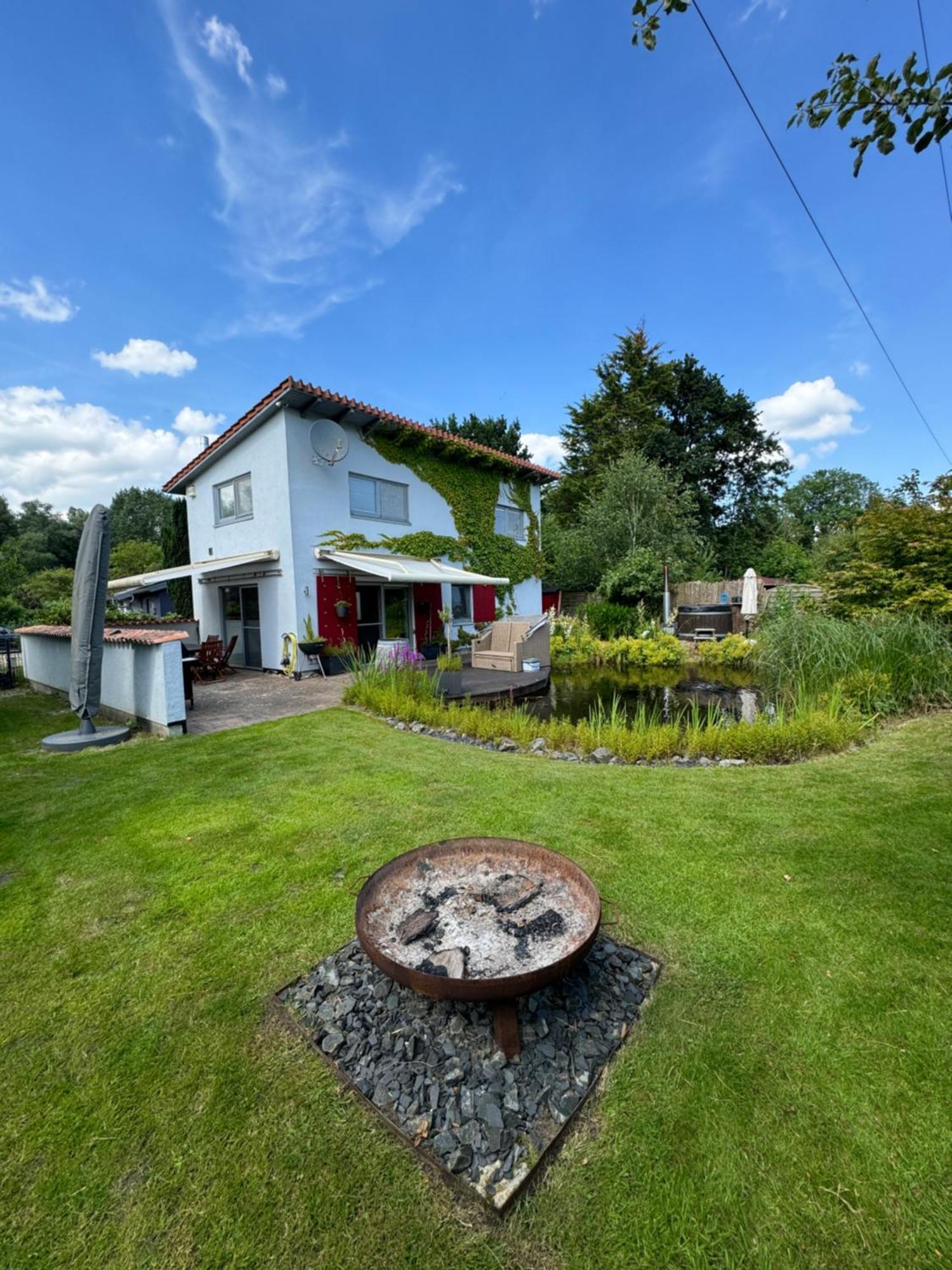 סנדה Luxurioeses Ferienhaus Am Ems Jade Kanal מראה חיצוני תמונה